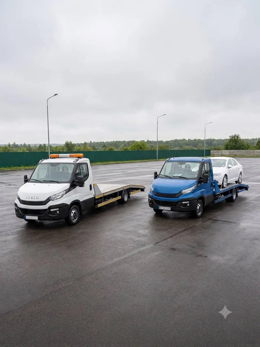 Specialized OMOservice tow truck for car transport